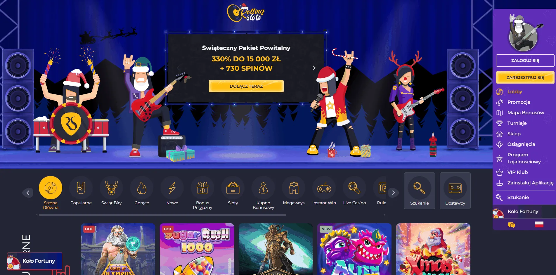 Rolling Slots kasyno online